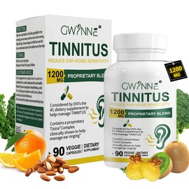 Gwynne Alivio Del Zumbido En Los Oídos 1200mg Suplemento Con Vitamina C  Complejo Bclínicamente Probado Para El Zumbido En Los Oídos  Alivio Del