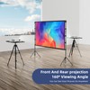 Projector Screen Outdoor, Vamvo Projector Screen with Stand Portable 80"