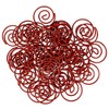 JAM PAPER - Clips circulares para papel (50 unidades), color