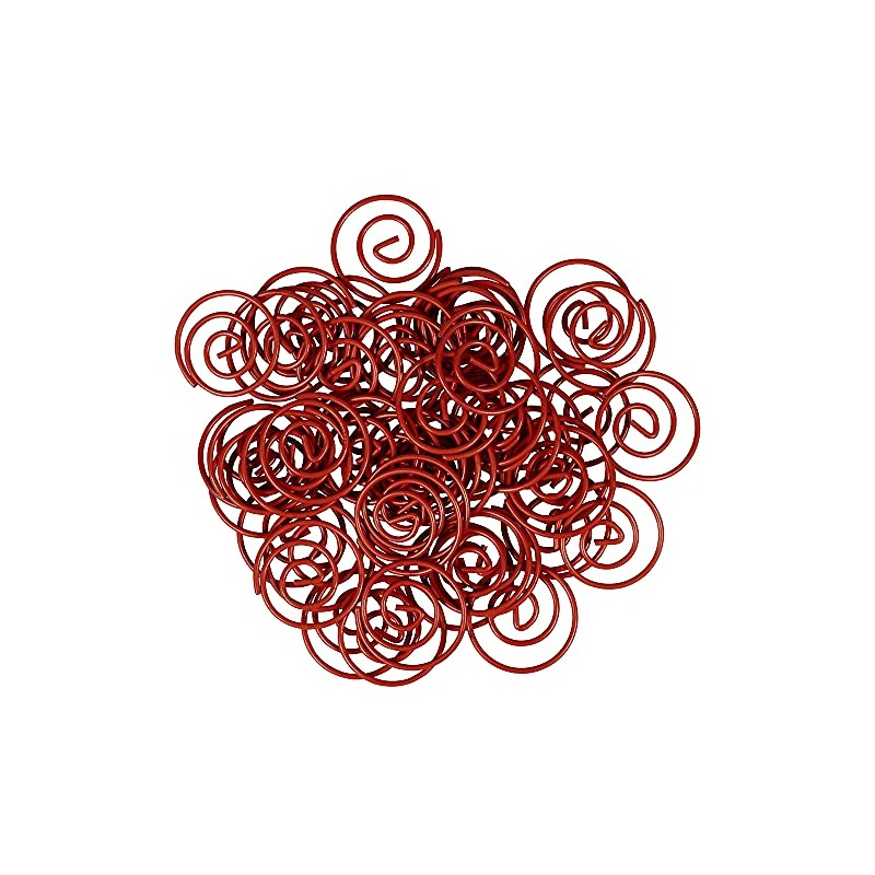 JAM PAPER - Clips circulares para papel (50 unidades), color