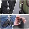 Pack of 5 Robust Titanium Alloy Key Rings for Keys,