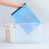 Samcos Zipper Bag, A5 5 Color Set, Zippered Bag, Contact