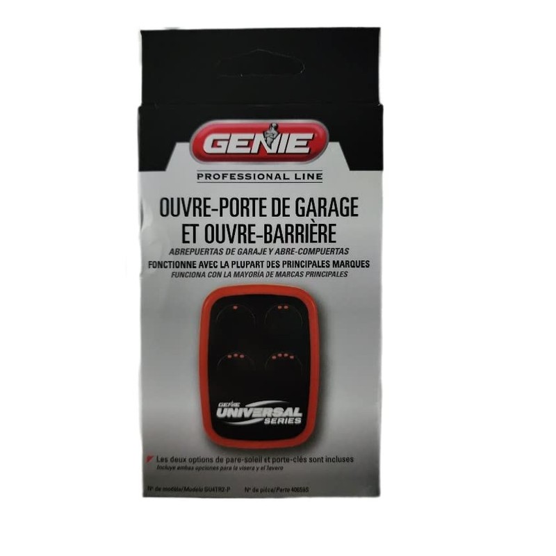 Genie/Overhead GU4T-BX 4 Button Universal Remote Control, Linear, Marantec ...