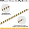 MAYOMAJO 4-pc M10 Threaded Extension Poles, Lighting Fixture Downrods Stems