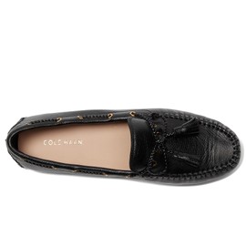Cole Haan Women's Gissella Drivers Driving Style Loafer, Black Leather, 9