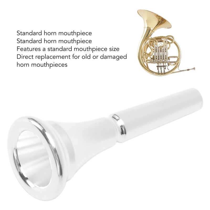 Silver Horn Mouthpiece Professional Brass Standard French Horn Mouthpiece for