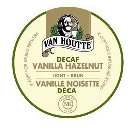 Van Houtte Vanilla Hazelnut Decaf K-Cups for Keurig Brewers - 96 count