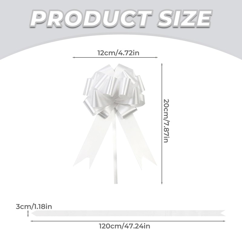 30Pcs Large Pull Bows for Gift Wrapping, Pull Bows for