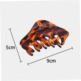 6Pcs Fashion Hair Claw Clips Versatile Plastic Hair Accessories for Women for Thick Thin Hair for Washing and Cooking Black