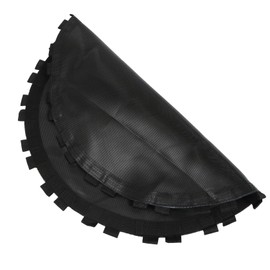 Mipcase 1Pc Replacement Jumping Mat for Round Trampolines Durable Black Trampoline Mat with Rings for Enhanced Bounce and Breathable Design for Outdoor Use