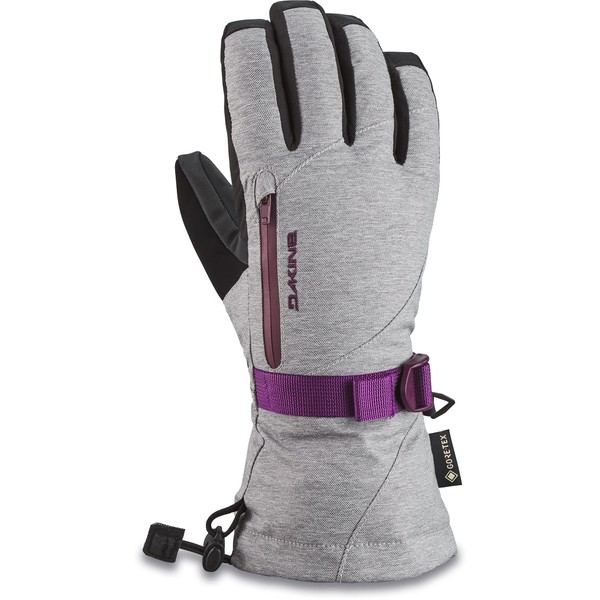 Dakine Women's Sequoia Gore-Tex Snowboard & Ski Gloves, Silver Gray,