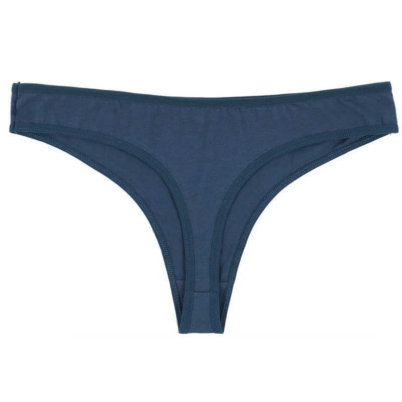 ELACUCOS 6 Pack Women's Thongs Cotton Breathable Panties Bikini Underwear