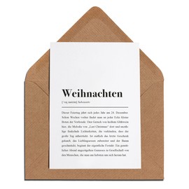 Christmas Card with Envelope - Christmas Definition