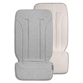 UPPAbaby Reversible Seat Liner/Water-Resistant and Comfortable/Easy Stroller Attachment/Phoebe (Breathable Light Grey/Cozy Fleece)