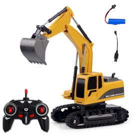258‑1 6 Channels Remote Control Excavator Truck 1/24 Scale RC Engineering Car (Alloy)