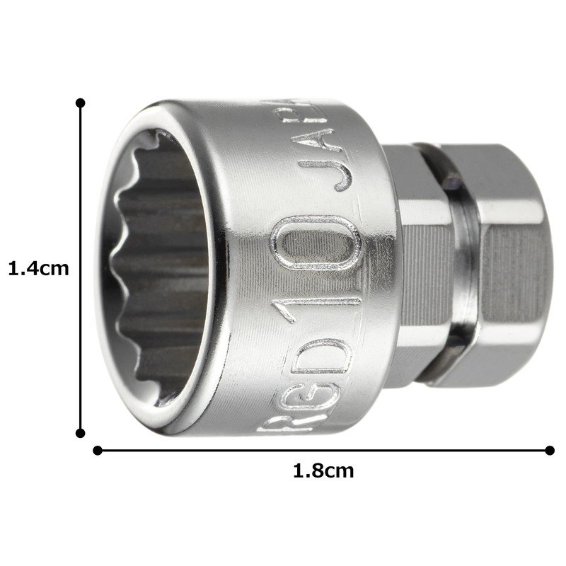 TONE Socket (12 Angles for Glasses Wrench) HPRGD-10 Double Side
