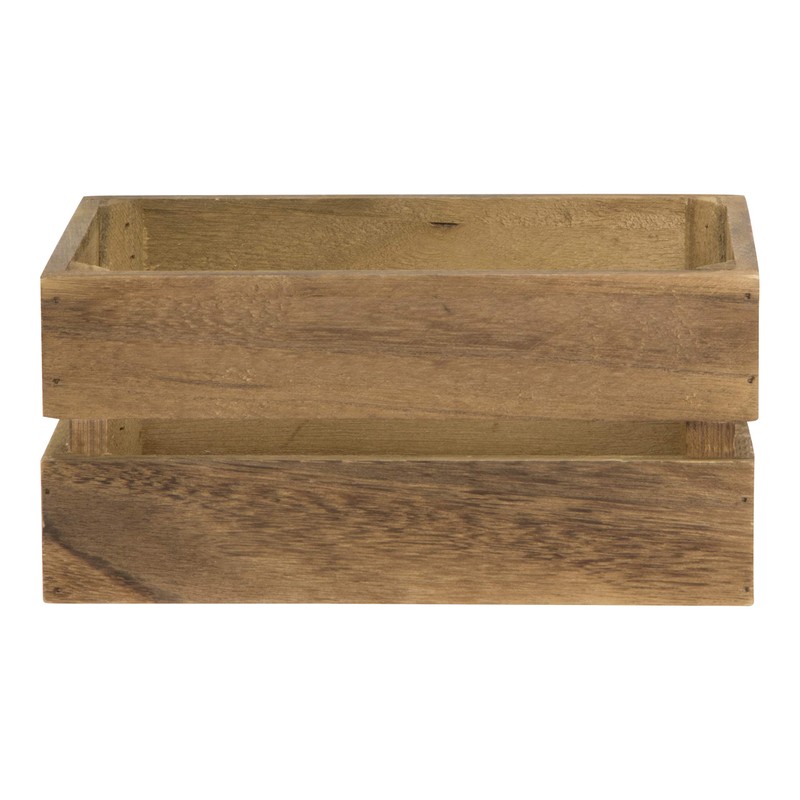 Securit Vintage Mini Wooden Box Table Caddy - 5.5" x