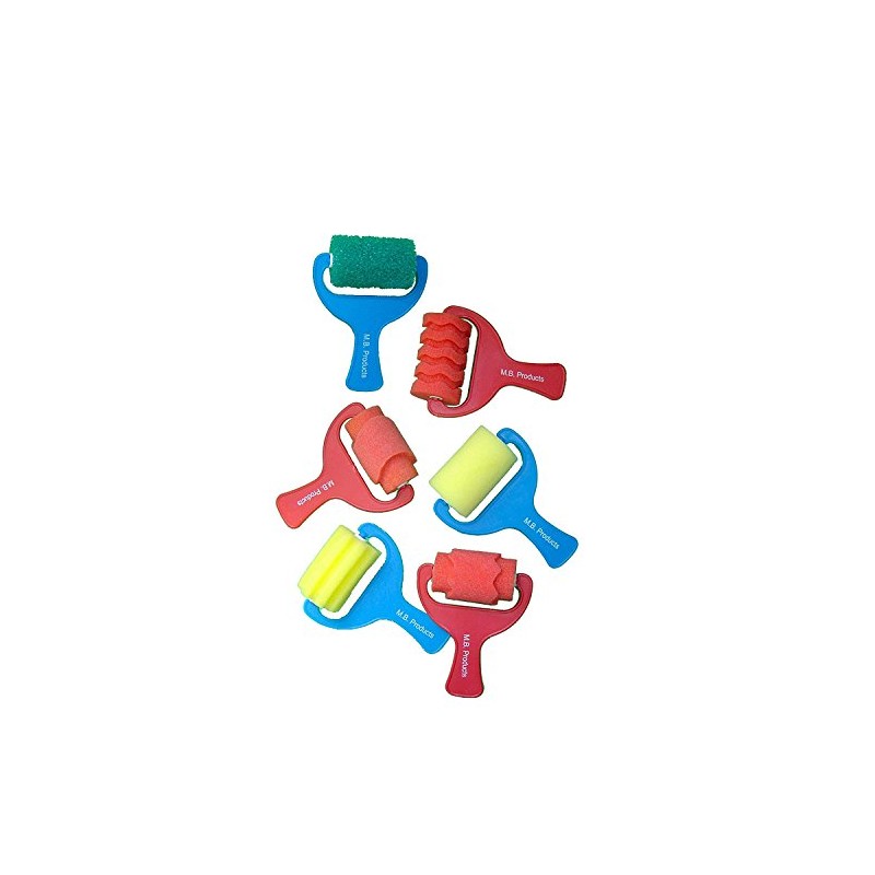 Major Brushes Sponge Paint Rollers - Set of 6