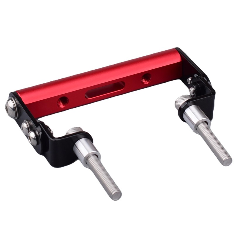 HRuizqバイク用マルチバーホルダーに適用 モンキーCT125ハンターカブ(JA55/JA65) 125(JB02/JB03/JB05) ダックス125(JB04/JB06) (赤)