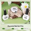 JODSONE 3Pcs 10ml Top Coat Base Coat Builder Gel Set