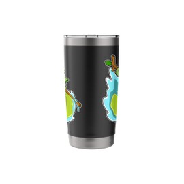 Frog Hiker Walking stick Stainless Steel Insulated Tumbler