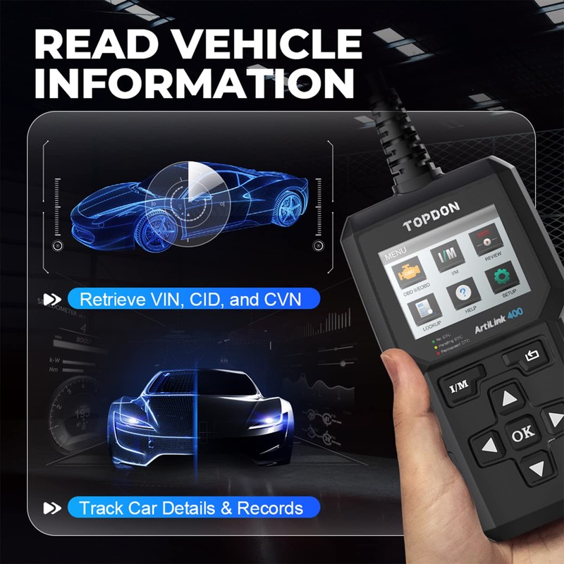TOPDON AL400 OBD2 Scanner, Full OBDII Code Reader, Check Engine