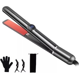 AIKO 2 in 1 Ceramic LCD Hair Straightener and Curler Negative Ions Fast Heat-Up