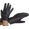 DEBRA WEITZNER Womens Leather Gloves Gift Box Black Warm Driving