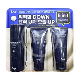 SNP Skin Balance All-in-One 120ml + 100ml x 2 / Men’s Homme Elasticity Skin Care / SNP 스킨 밸런스 올인원 120ml + 100ml x 2 / 남성 옴므 탄력 피부케어