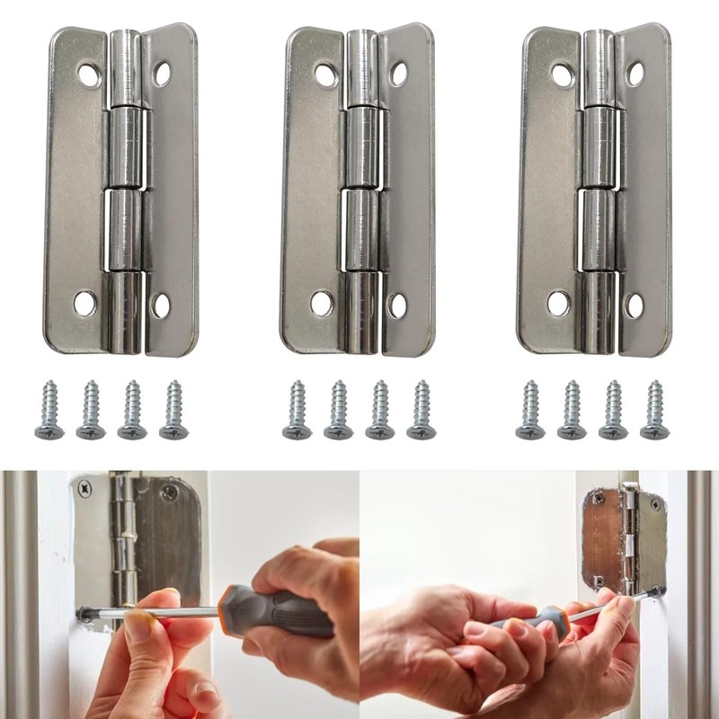 3Pcs Cooler Hinges with Screws Stainless Steel Replacement Fit for