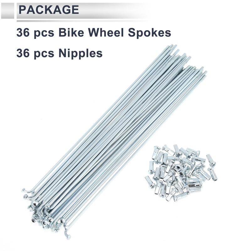 RATCHROLL 1 Set Universal Bicycle Spokes 12G 216mm Length Bike
