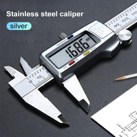 6"/150mm Digital Caliper Stainless Steel Vernier Caliper Micrometer Measure Tool