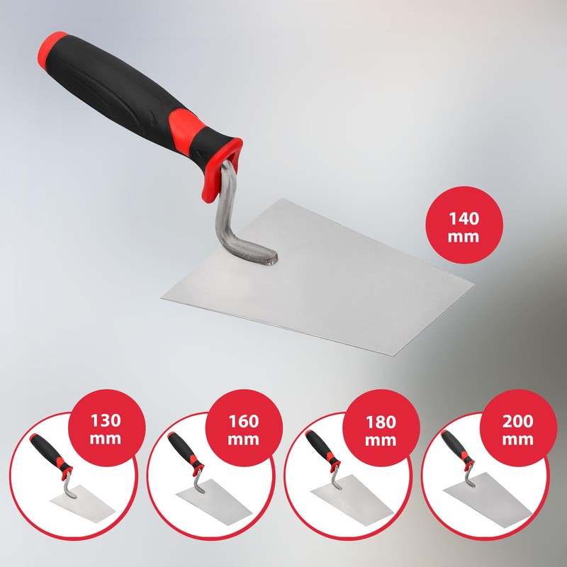 KOTARBAU® Stainless Steel Trapezoidal Trowel 140 mm x 60 mm