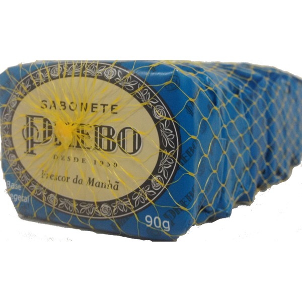 Linha Tradicional Phebo - Sabonete em Barra de Glicerina Frescor da Manha (6 x 90 Gr) - (Phebo Classic Collection - Glycerin Bar Soap Morning Freshness (6 x3.2 Net Oz))
