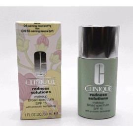 Clinique Redness Solutions Makeup SPF 15 - 04 Calming Neutral - 1 Oz/30ml NIB