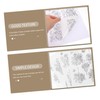 DOITOOL 4Sheets Water Soluble Embroidery Stabilizer DIY Sewing Supply for