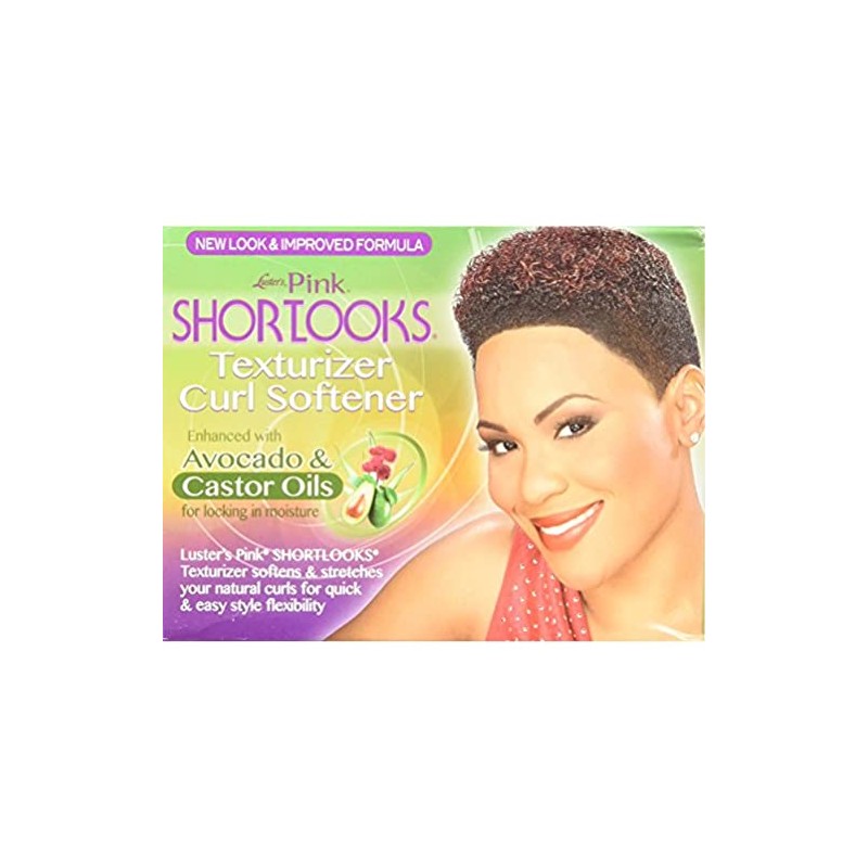 Luster's Pink Shortlooks Texturizer Curl Softener, One Complete Application Kit