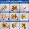 warlve Suction Cup Hooks No Drill Stainless Steel Shower Hooks