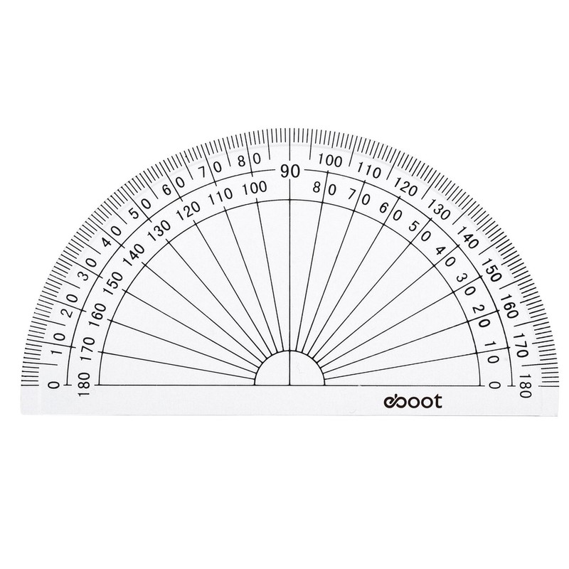 EBOOT 50 Pcs Math Protractors Plastic Protractor 180 Degrees, 4