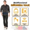 RFID Riñonera de Viaje para Hombre y Mujer, Cinturón de