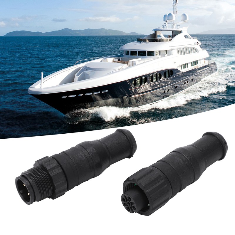 2PCS Marine for NMEA 2000 Terminators M12 Male Female 5