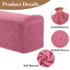 sourcing map 2Pcs Stretch Armrest Covers, Polyester Soft Couch Arm