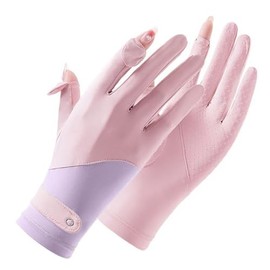 HilyBony Sommer-Sonnenblock-Handschuhe für Damen, UV-Schutz, Fahrhandschuhe, Vollfinger, Touchscreen-Outdoor-Handschuhe