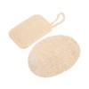 Baluue Natural Loofah Dish Washing Brush Set 2Pcs Kitchen Cleaning