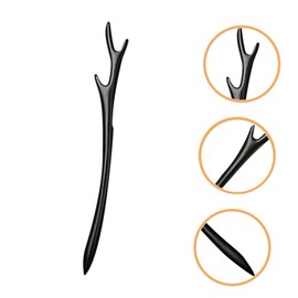 Healeved Black Ebony Antler Hair Stick for Women Hairpin for Bun Hairstyles Hair Stick Chopsticks Traditional Chinese