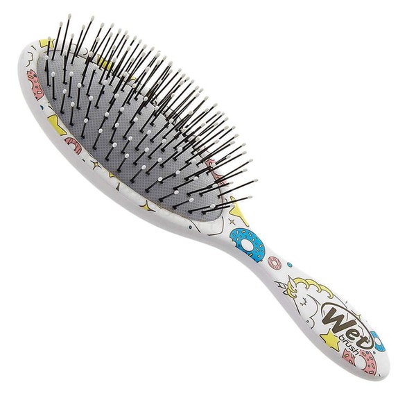 Wet Brush Kids Hair Brush Original Detangler - Blackout - Exclusive Ultra-Soft IntelliFlex Bristles - Glide Through Tangles with Ease for All Hair Types - for Women, Men, Wet and Dry Hair