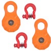 Getanye 2 Pack Snatch Block Towing Pulley w/Shackle Heavy Duty