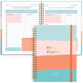 S&O Undated Planner with Meal, A5 Habit & Routine Tracker, Daily To Do List-Weekly and Monthly Goal Agenda Abstract Notebook Organizer for 2024, Students, College, Work, ADHD, Fitness, Productivity