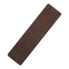 6pcs Stair Mat Self Adhesive Reusable Stair Mat Brown