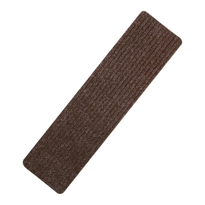 6pcs Stair Mat Self Adhesive Reusable Stair Mat Brown